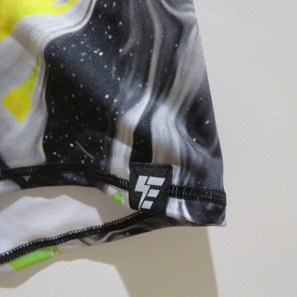 ELECTRO THREADS Space Abstract Boho Rave Hippie Festival Hot Pants Punk Goth - Picture 4 of 14